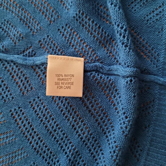 Turquoise Open Cardigan - Picture 3 of 5